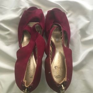 Maroon heels